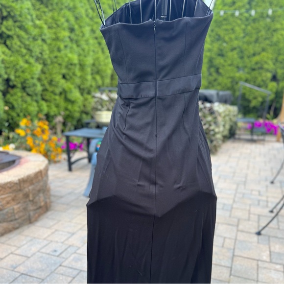 Halston Heritage Black Asymmetrical Dress - Picture 3 of 4